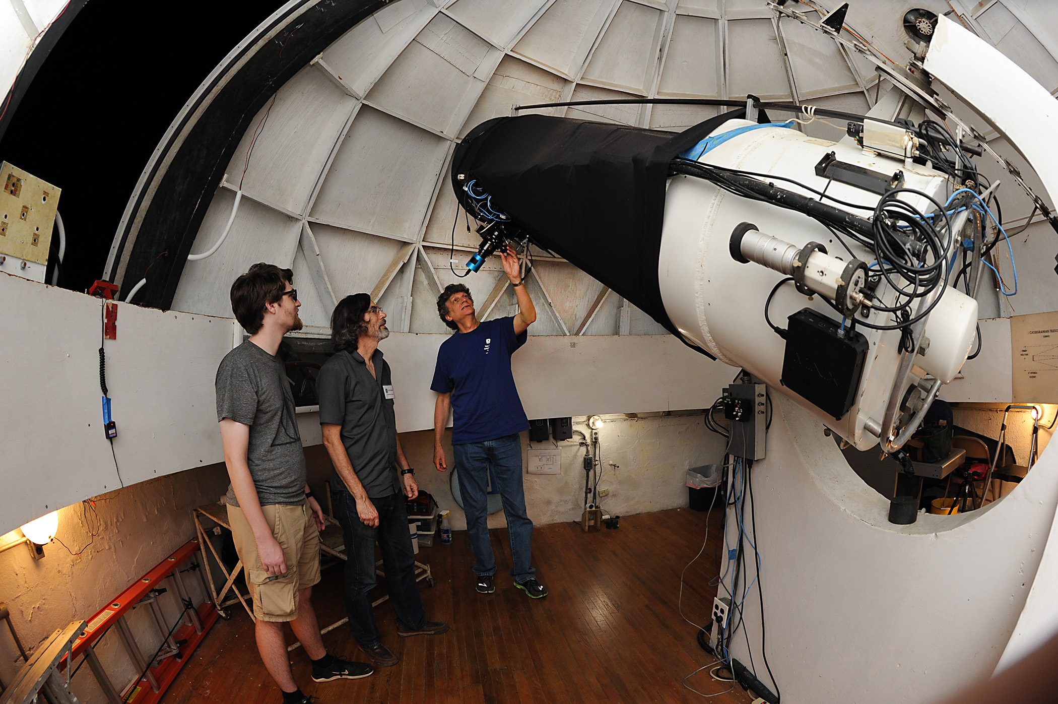 VBAS Observing Crew and Swanson 21 Inch Telescope